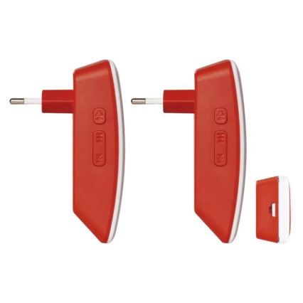 SET 2x Campanello con presa wireless 230V IP44