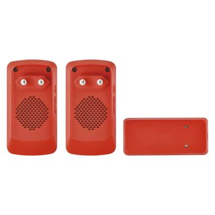 SET 2x Campanello con presa wireless 230V IP44