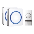 SET 2x Campanello wireless con spina integrata 1L23 230V/12V IP44