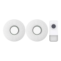 SET 2x Campanello wireless con spina integrata 230V/1xA23 IP55 bianco