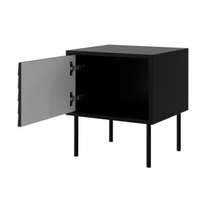 SET 2x Comodino CORTINA 51x45 cm nero