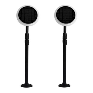 SET 2x Lampada solare LED regolabile GARDEN LED/3W/5V 42-80 cm 3000K IP65 1000 mAh