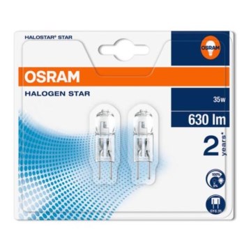 SET 2x Lampadina alogena HALOSTAR GY6,35/35W/12V 2900K - Osram