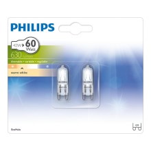 SET 2x Lampadina alogena Philips G9/42W/230V
