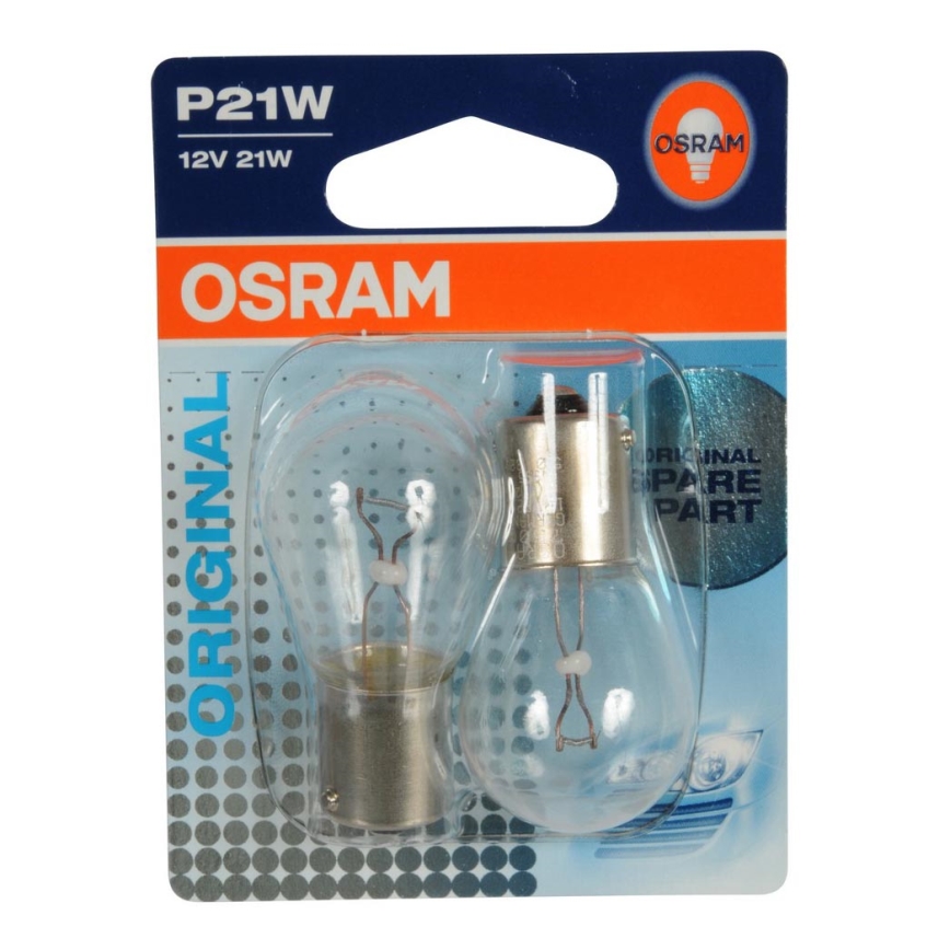 SET 2x Lampadina Auto BA15s/21W/12V - Osram