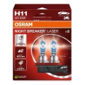 SET 2x Lampadina Auto NIGHT BREAKER H11 PGJ19-2/55W/12V - Osram