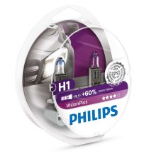 SET 2x Lampadina Auto Philips VISION PLUS 12258VPS2 H1 P14,5s/55W/12V