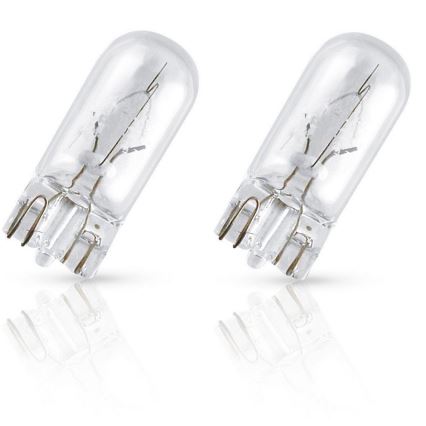 SET 2x Lampadina Auto Philips VISION PLUS WB T10 W2,1x9,5D/6W/12V