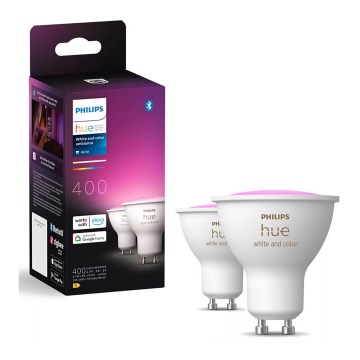 SET 2x Lampadina dimmerabile LED RGBW Philips Hue White And Color Ambiance GU10/4,2W/230V 2000-6500K