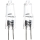 SET 2x Lampadina industriale G4/20W/12V 2700K - Aigostar