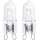 SET 2x Lampadina industriale G9/25W/230V 2700K - Aigostar