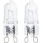 SET 2x Lampadina industriale G9/25W/230V 2700K - Aigostar