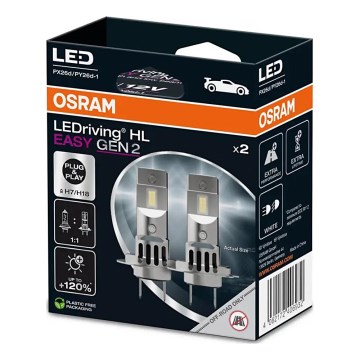 SET 2x Lampadina LED Auto EASY GEN H7 PX26d/16W/12V 6500K - Osram