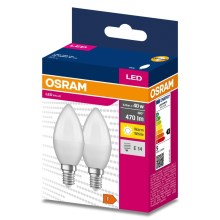 SET 2x Lampadina LED B35 E14/4,9W/230V 3000K - Osram