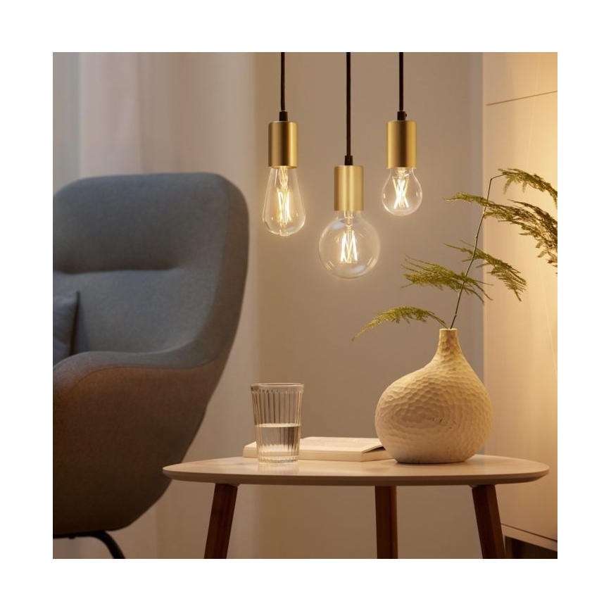 SET 2x Lampadina LED Dimmerabile FILAMENTO VINTAGE A60 E27/6,7W/230V 2700-6500K CRI 90 Wi-Fi - WiZ