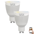 SET 2x Lampadina LED Dimmerabile GU10/6,5W/230V 2700-6500K Wi-Fi - WiZ