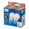 SET 2x Lampadina LED dimmerabile Philips A60 E27/8W/230V Wi-Fi