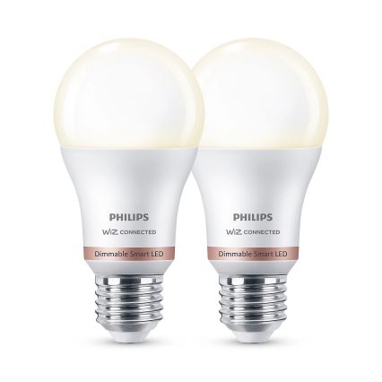 SET 2x Lampadina LED dimmerabile Philips A60 E27/8W/230V Wi-Fi