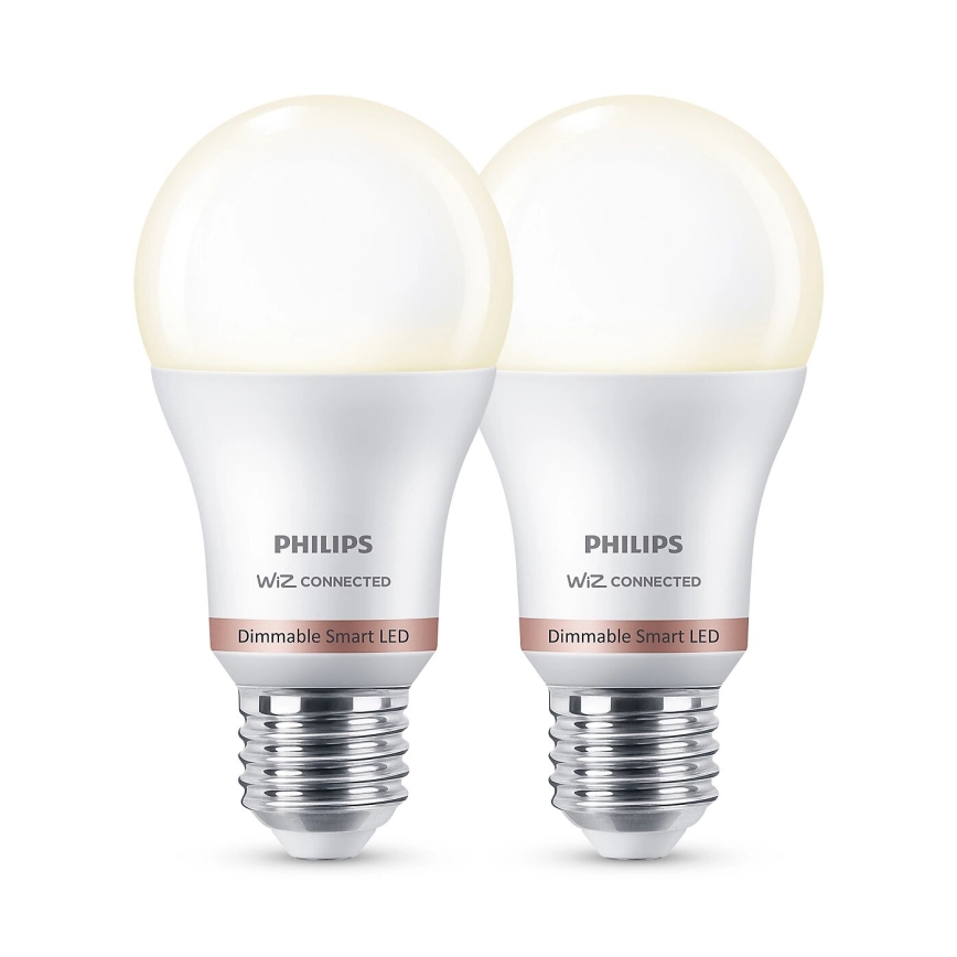 SET 2x Lampadina LED dimmerabile Philips A60 E27/8W/230V Wi-Fi