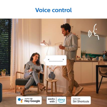 SET 2x Lampadina LED dimmerabile Philips A60 E27/8W/230V Wi-Fi