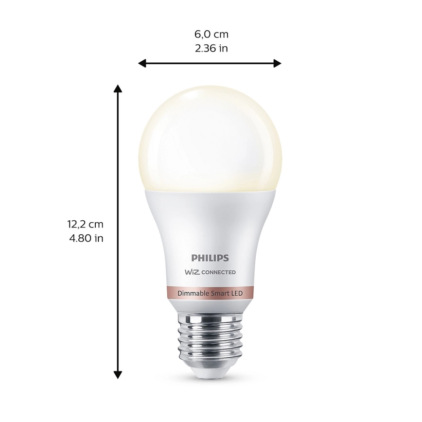 SET 2x Lampadina LED dimmerabile Philips A60 E27/8W/230V Wi-Fi