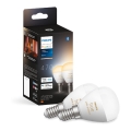 SET 2x Lampadina LED dimmerabile Philips Hue WHITE AMBIANCE P45 E14/5,1W/230V 2200-6500K