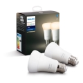 SET 2x Lampadina LED dimmerabile Philips Hue WHITE E27/9W/230V 2700K