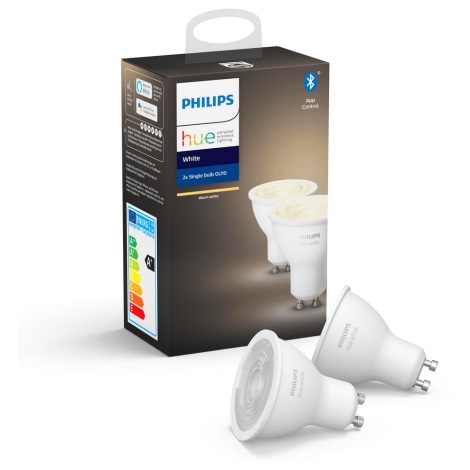 SET 2x Lampadina LED dimmerabile Philips Hue WHITE GU10/5,2W/230V 2700K