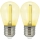 SET 2x Lampadina LED PARTY E27/0,3W/36V giallo