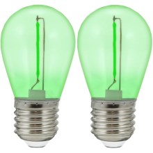 Green - Lampadina LED decorativa colorata verde, attacco E14, 4,5W