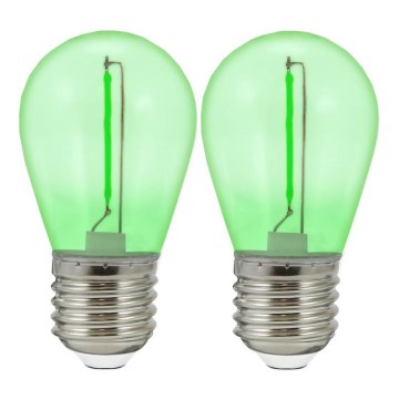 Green - Lampadina LED decorativa colorata verde, attacco E14, 4,5W