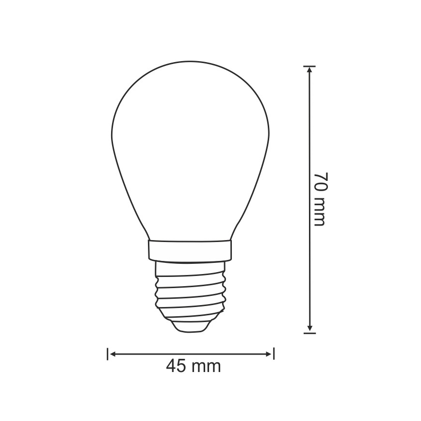 SET 2x Lampadina LED PARTY E27/0,5W/36V