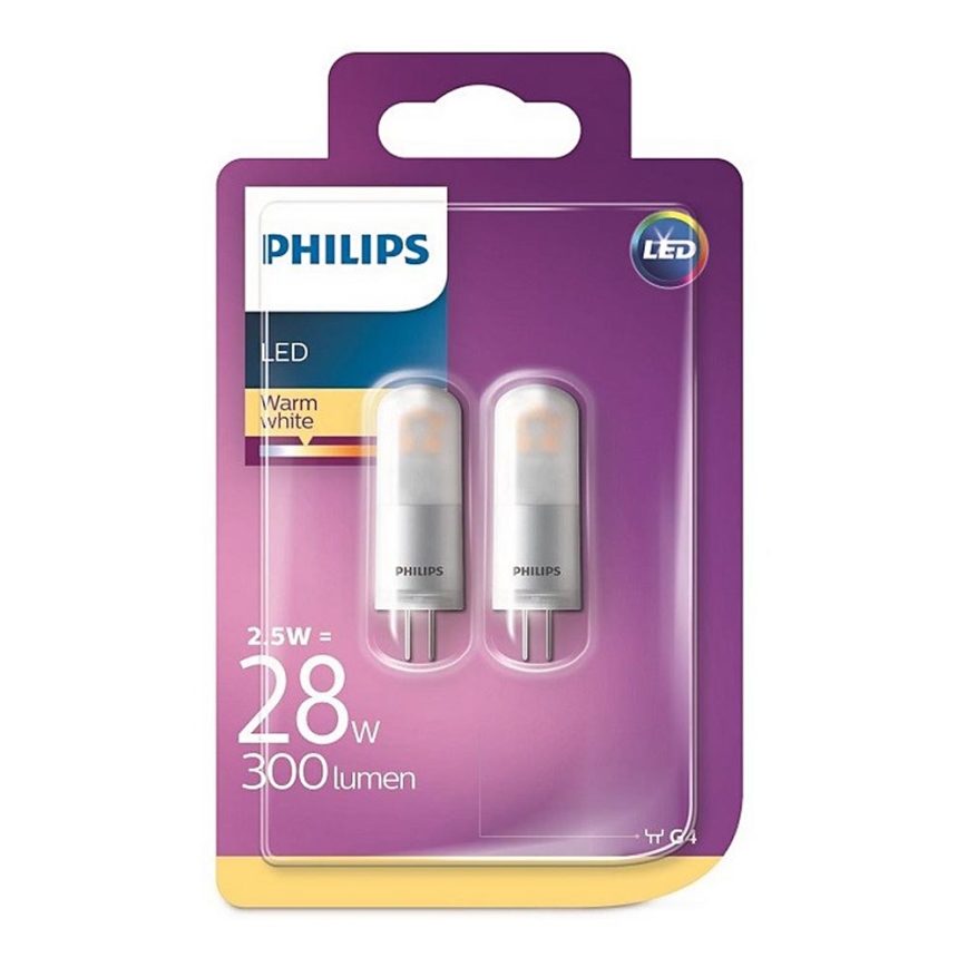 SET 2x Lampadina LED Philips G4/2,5W/12V 2700K