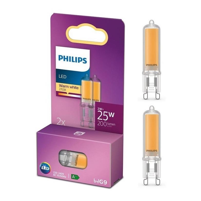 SET 2x Lampadina LED Philips G9/2W/230V 2700K