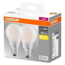 SET 2x Lampadina LED VINTAGE A60 E27/6,5W/230V 2700K - Osram