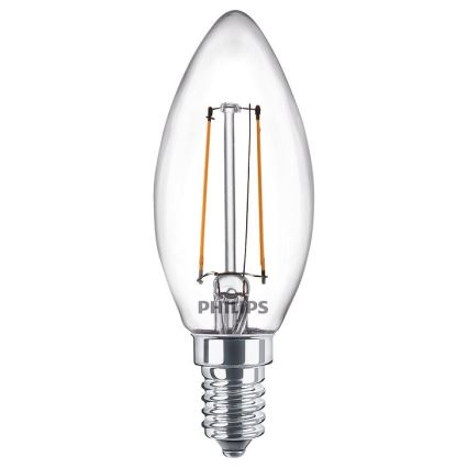 SET 2x Lampadina LED VINTAGE Philips E14/2W/230V 2700K