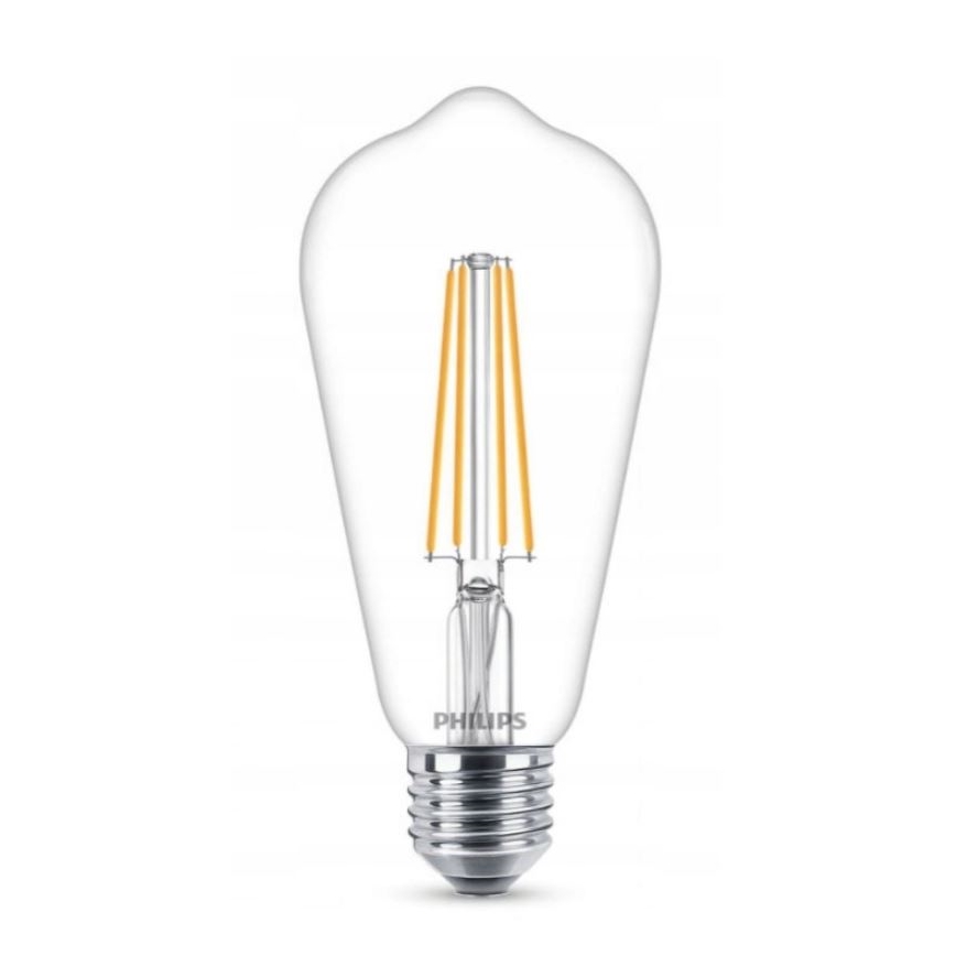 SET 2x Lampadina LED VINTAGE Philips ST64 E27/4,3W/230V 2700K