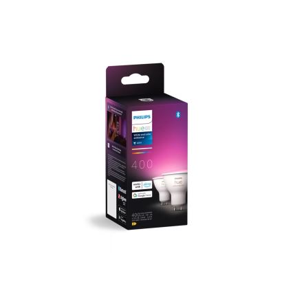 SET 2x Lampadina dimmerabile LED RGBW Philips Hue White And Color Ambiance GU10/4,2W/230V 2000-6500K