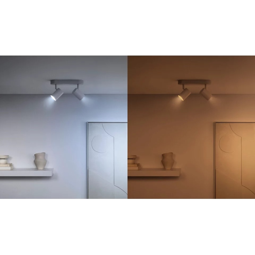SET 2x Lampadina LED Dimmerabile PAR16 GU10/4,7W/230V 2700-6500K CRI 90 Wi-Fi - WiZ