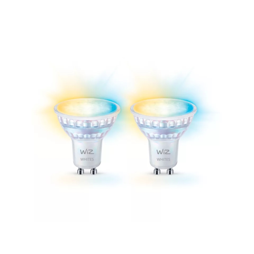 SET 2x Lampadina LED Dimmerabile PAR16 GU10/4,7W/230V 2700-6500K CRI 90 Wi-Fi - WiZ