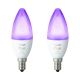SET 2x Lampadine LED dimmerabili Philips Hue WHITE AND COLOR AMBIANCE B39 E14/5,3W/230V 2200K - 6500K