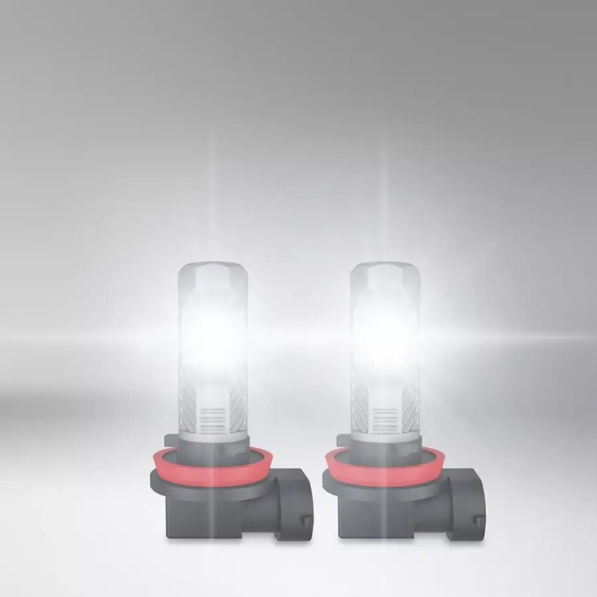 SET 2x LED Lampadine auto H8/H11/H16 PGJ19-X/8,2W/12V 6000K - Osram
