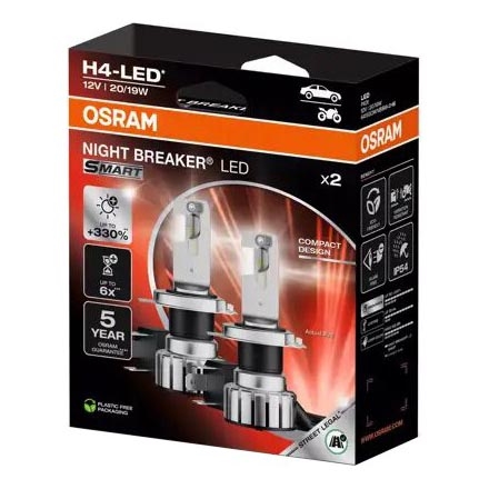 SET 2x LED Lampadine auto NIGHT BREAKER H4 P43t/20/19W/12V - Osram