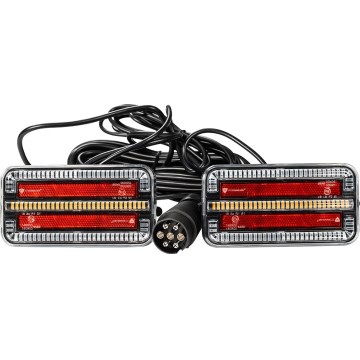 SET 2x LED Luce del rimorchio con dynamic turn signal LED/12-24V IP65