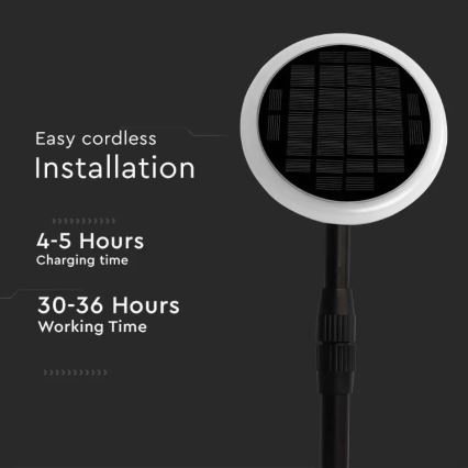 SET 2x LED Regolabile solare lampada GARDEN LED/3W/5V 42-80 cm 3000K IP65 1000 mAh