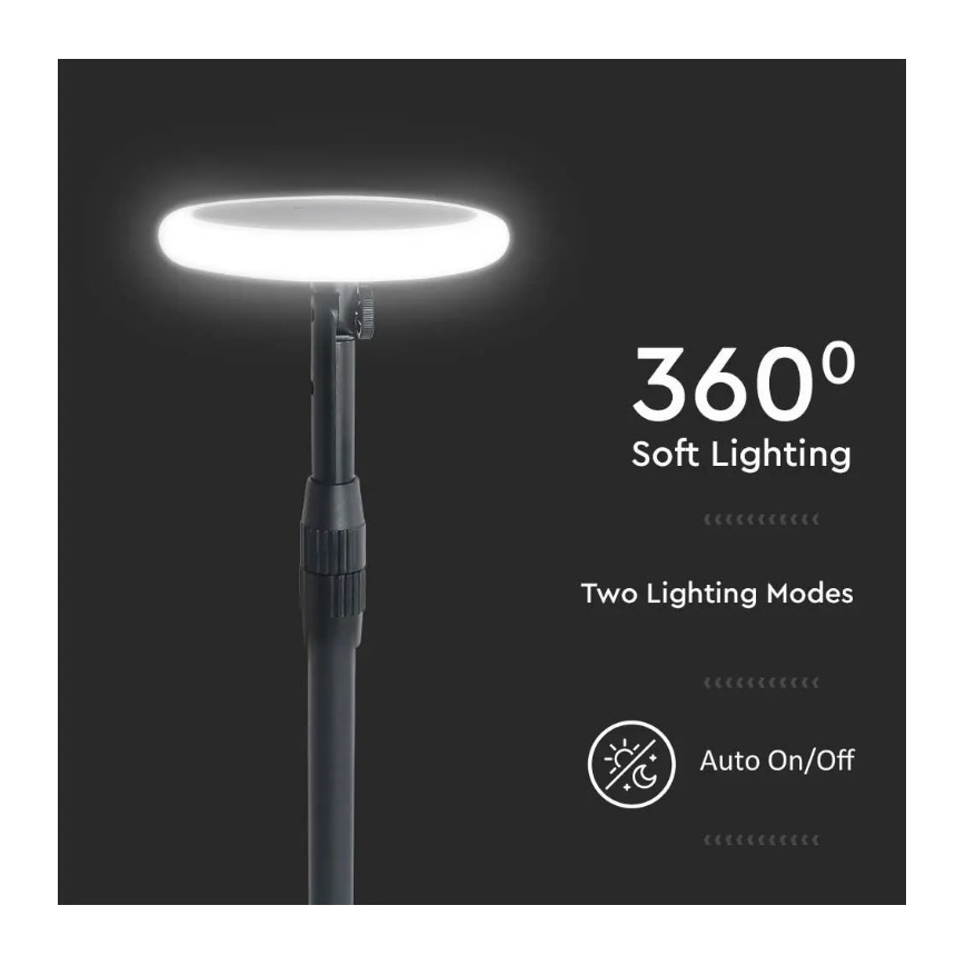 SET 2x LED Regolabile solare lampada GARDEN LED/3W/5V 42-80 cm 3000K IP65 1000 mAh