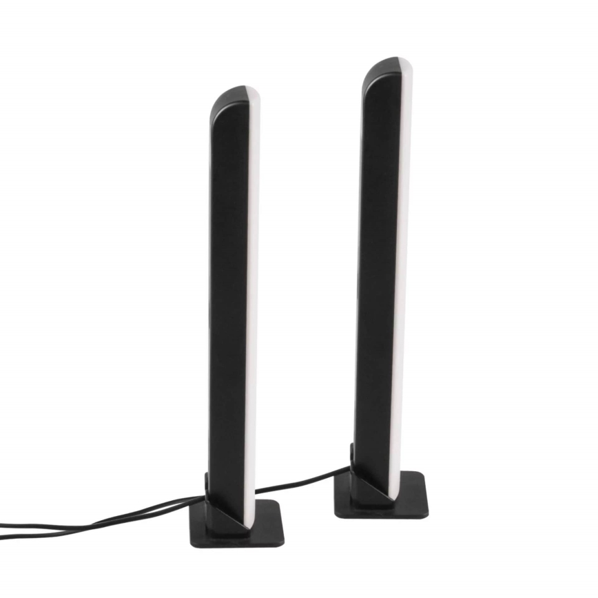 SET 2x LED RGB Lampada da tavolo dimmerabile GAMER LED/5W/5V + telecomando
