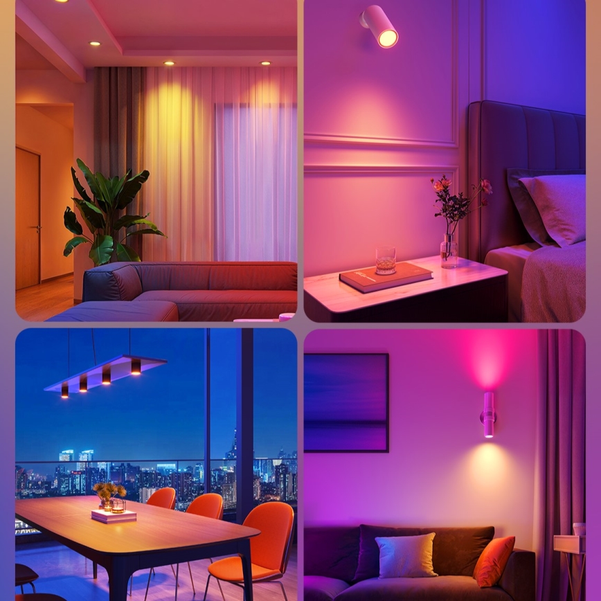 SET 2x LED RGBWW Lampadina dimmerabile GU10/4,8W/230V 2700-6500K Wi-Fi - Govee