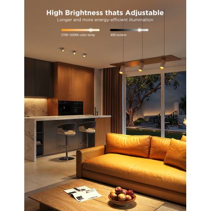 SET 2x LED RGBWW Lampadina dimmerabile GU10/4,8W/230V 2700-6500K Wi-Fi - Govee