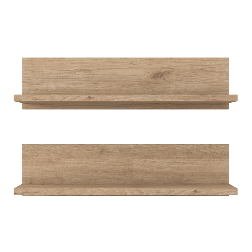SET 2x Mensola 60x15 cm marrone